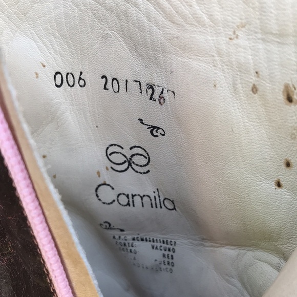 🚨B2G1 CAMILA Deep Berry Roses Pink Leather Pointy Toe Ankle Heeled Boots - Picture 11 of 15